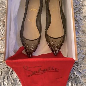 Christian Louboutin Follies Strass Flats
